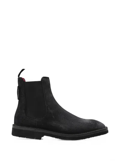 Dsquared2 Suede Chelsea Boots In Black