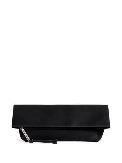 Dsquared2 Suede Clutch Bag In Purple