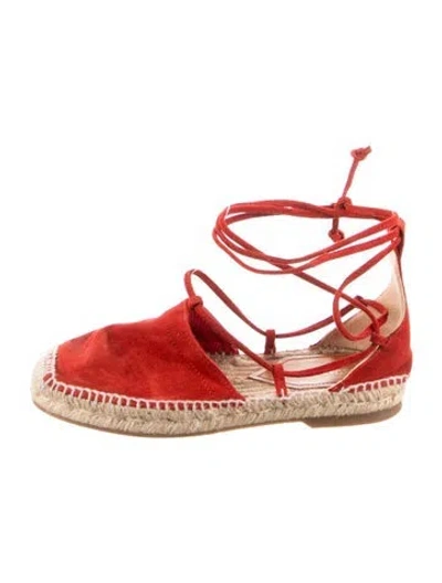 Pre-owned Dsquared2 Suede Espadrilles In Red