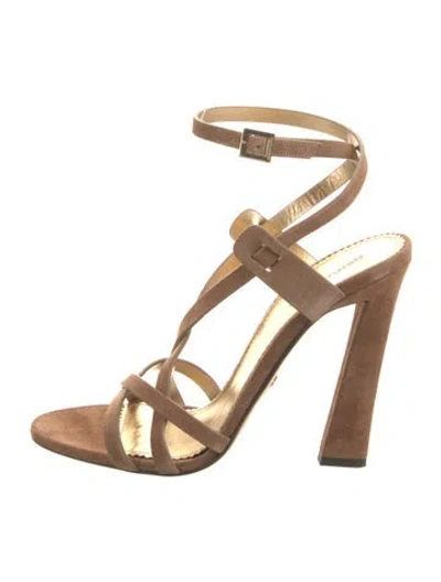 Pre-owned Dsquared2 Suede Gladiator Sandals W/ Tags In Brown