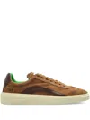 Dsquared2 Laced Sneaker With Patch With Logo In Brown