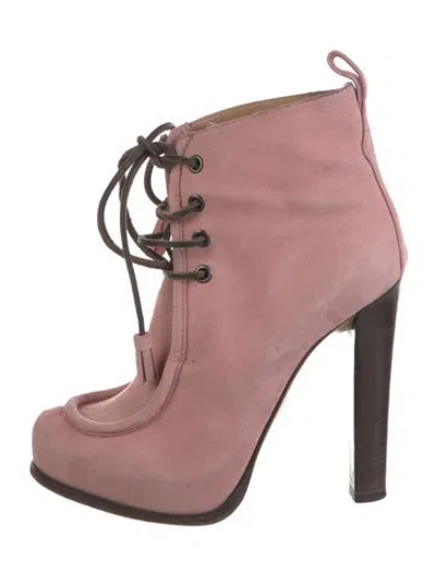 Pre-owned Dsquared2 Suede Pumps In Pink