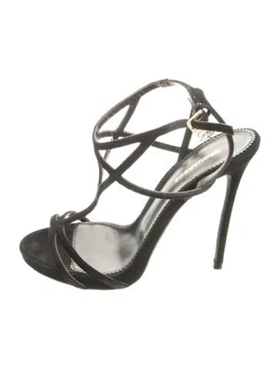 Pre-owned Dsquared2 Suede Sandals In Green