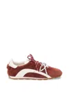 Dsquared2 Rust Suede Sneakers In Red