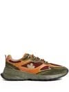 Dsquared2 Casual Low Top Sneakers With Mesh Panels In Green