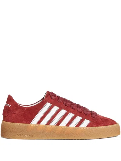 Dsquared2 Suede Sneakers In Red