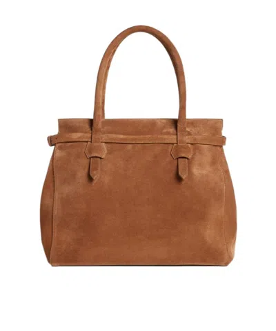 Dsquared2 Suede Tote Bag In Brown