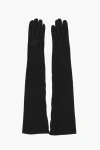 Dsquared2 Suede Warm Gloves With Buttons