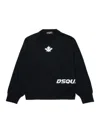 Dsquared2 Long Sleeve Crew Coaching In Black