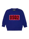 Dsquared2 Pullover With Logo In Blue