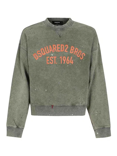 DSQUARED2 SUÉTER CUELLO REDONDO - VERDE