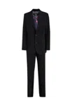 Dsquared2 Manhattan Slouch Suit Wool Blend In Black