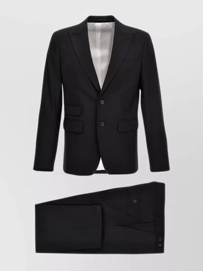 Dsquared2 Pinstripe-pattern Three-piece Suit In Black