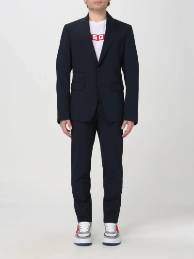 Dsquared2 Suit  Men Color Navy