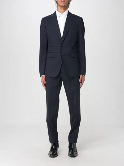 Dsquared2 Suit  Men Color Navy In Blue