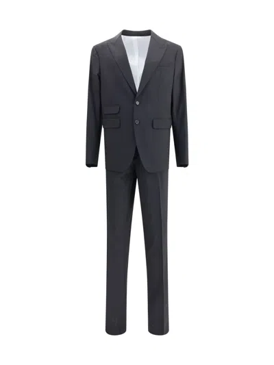 Dsquared2 Black Fleece Wool Two-piece Suit