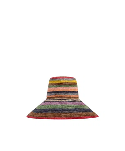 Dsquared2 Summer Dream Raffia Hat In Multi