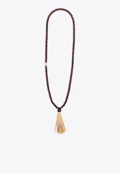 Dsquared2 Summer Lovers Beaded And Tassel Necklace