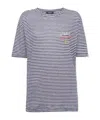 Dsquared2 Summer Lovers Linen Stripe T-shirt