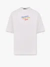 Dsquared2 White T Shirt With Round Neck And Embroidered Logo On The Front In Cotton Woman In White