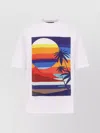 Dsquared2 Summer Lovers Cotton T-shirt With Multicolor Print