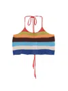 Dsquared2 Summer Lovers Halterneck Cropped Knit Top