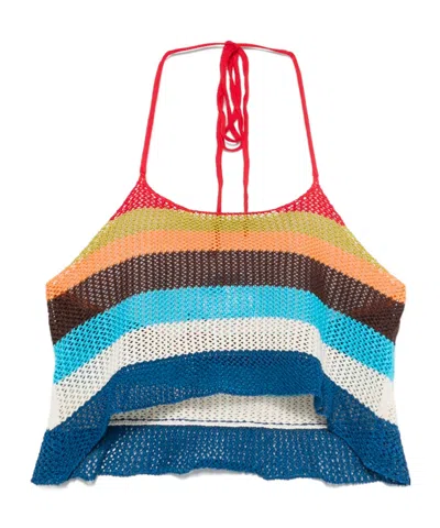 DSQUARED2 DSQUARED2 SUMMER LOVERS KNITTED HALTER NECK TOP