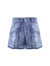 Dsquared2 Summer Lovers Denim Shorts In Blue