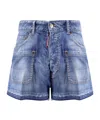 Dsquared2 Summer Lovers Denim Shorts In Blue