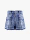 Dsquared2 Summer Lovers Denim Shorts In Blue