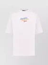 Dsquared2 White T Shirt With Round Neck And Embroidered Logo On The Front In Cotton Woman