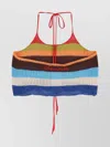 Dsquared2 Summer Lovers Halterneck Cropped Knit Top