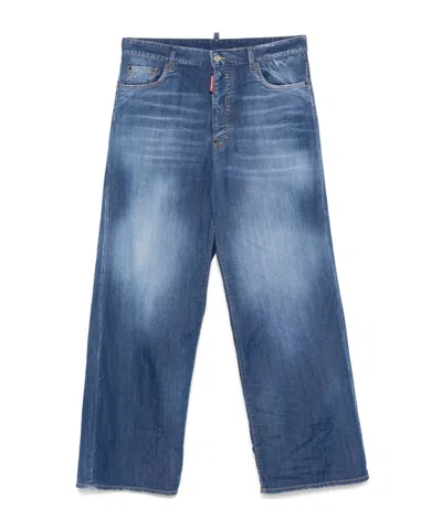 DSQUARED2 DSQUARED2 SUMMER LOVERS MEDIUM WASH LOOSE JEANS