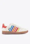 Dsquared2 Summer Lovers Leather Sneakers Rainbow Stripes