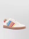Dsquared2 Summer Lovers Leather Sneakers Rainbow Stripes In Multi