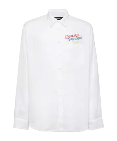 DSQUARED2 DSQUARED2 SUMMER LOVERS OVERSIZED SHIRT
