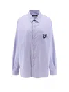 Dsquared2 Summer Lovers Oversized Striped Cotton Shirt