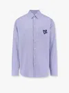 Dsquared2 Summer Lovers Oversized Striped Cotton Shirt In Blue