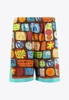 Dsquared2 Summer Lovers Printed Bermuda In Multi