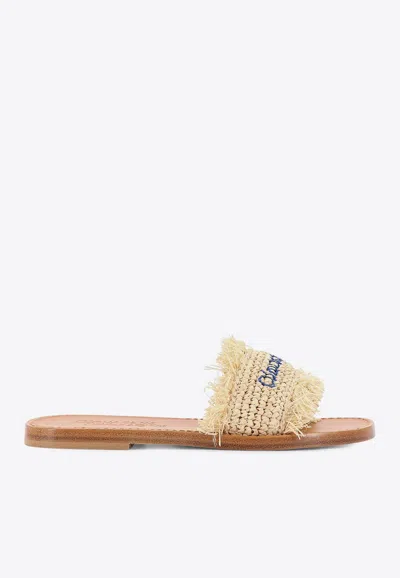 Dsquared2 Summer Lovers Raffia Flat Sandals