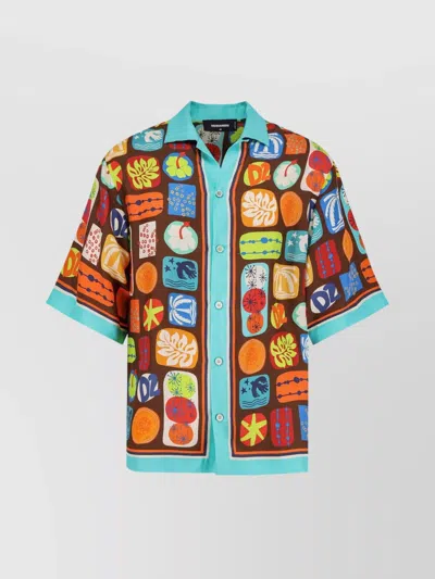 DSQUARED2 SUMMER LOVERS SILK SHIRT