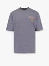 Dsquared2 Summer Lovers Striped Linen T-shirt In Blue