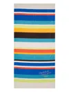 Dsquared2 Summer Lovers Sunset Striped-embroidered Towel In Multi