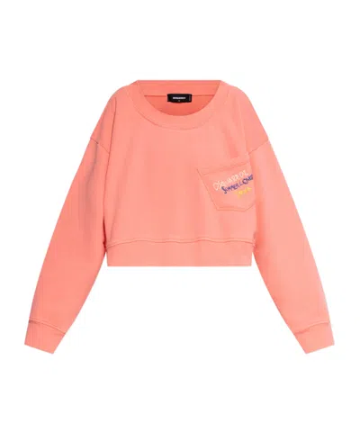 DSQUARED2 DSQUARED2 SUMMER LOVERS DROPPED SHOULDER SWEATSHIRT
