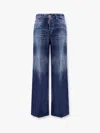 Dsquared2 Wide-leg Jeans In Blue
