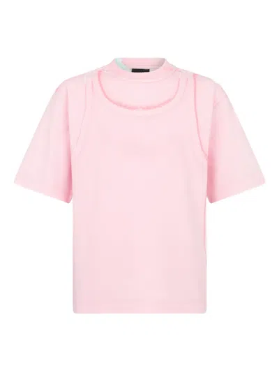Dsquared2 Sun Bleached2 T-shirt In Pink