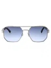 Dsquared2 D2 0083/s Sunglasses In 0os08 Dark Ruthenium Horn