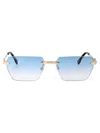 Dsquared2 Gold Blue Metal Sunglasses In Blue