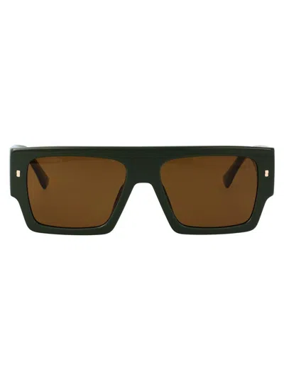Dsquared2 Rectangle-frame Sunglasses In Black