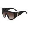 Dsquared2 Oversize-frame Sunglasses In Black
